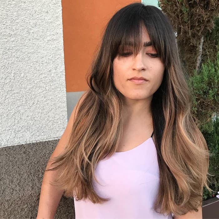 Bangs for Square-Shaped Face