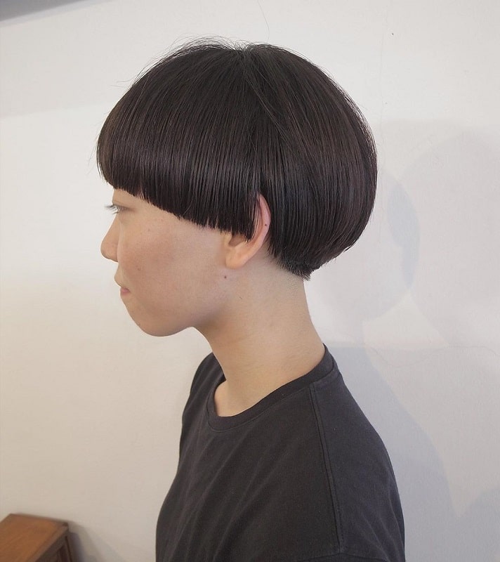 Short Bob with Bangs for Thick Hair