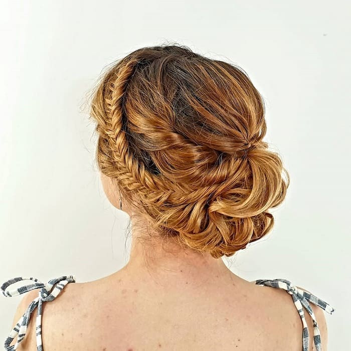 Updo with Loose Braid