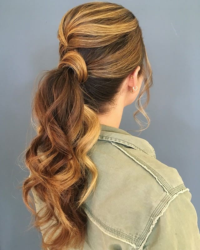 Messy Ponytail for Long Hair
