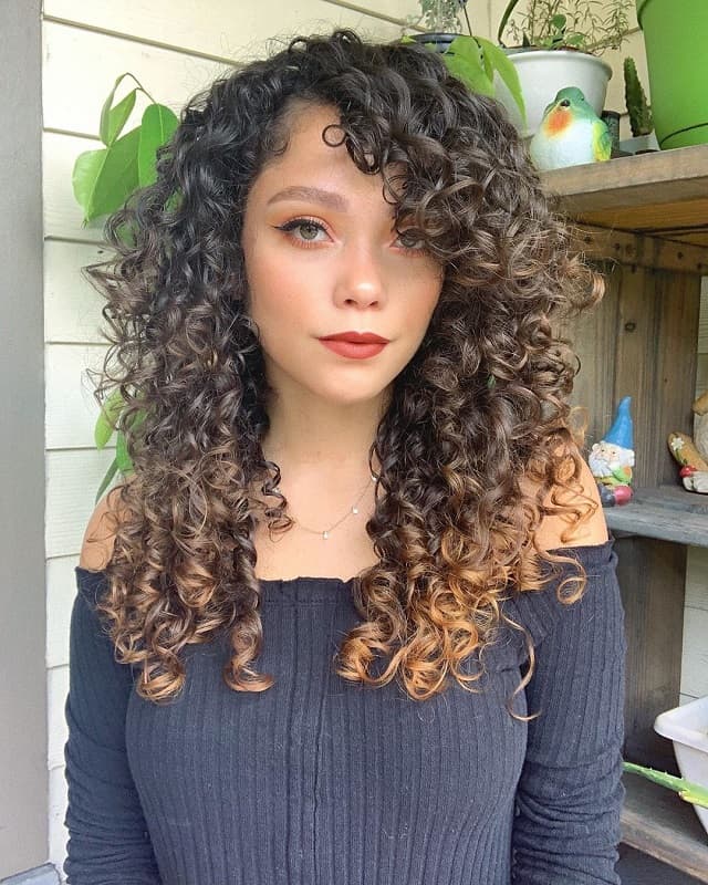 25 Best Ways to Style Curly Hair with Bangs – StyleDope