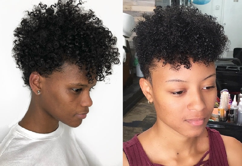 Natural Curly Pixie Hair