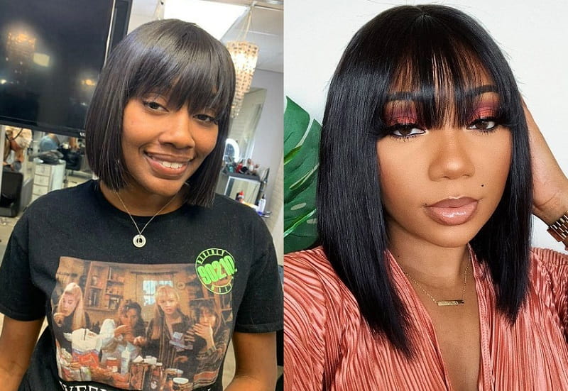 Sew in Bob with Bangs