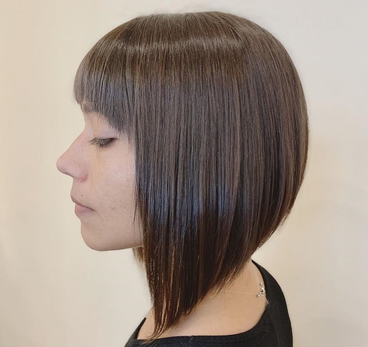 Inverted Bob with Bangs