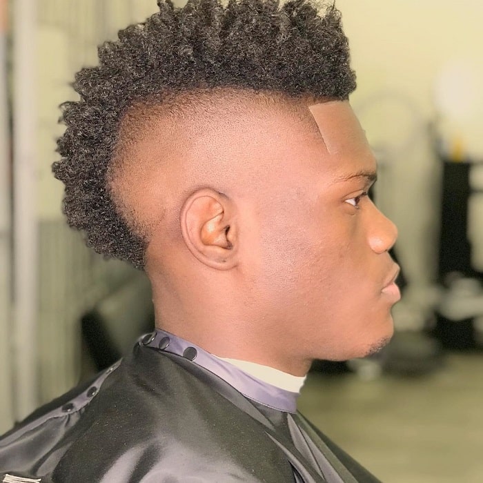 Afro Mohawk with Fade
