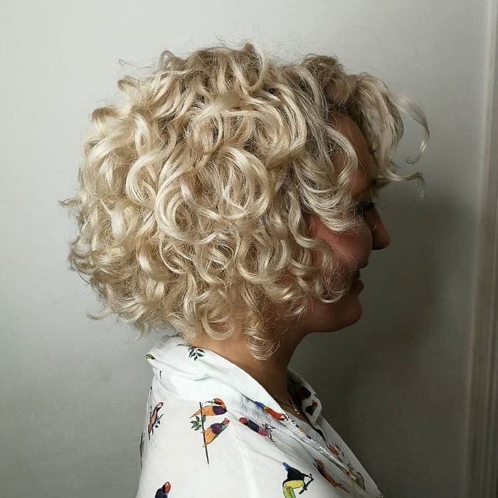 Thick Short Curly Blonde Hair