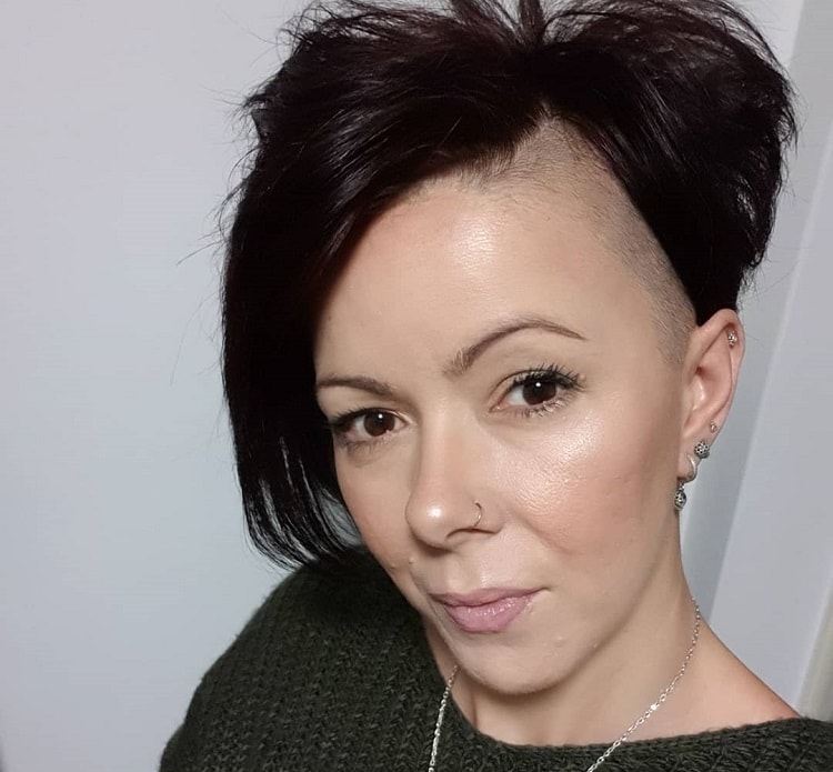 Long Pixie with Shaved Sides