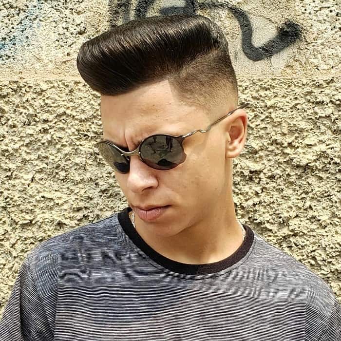 Pompadours with fade