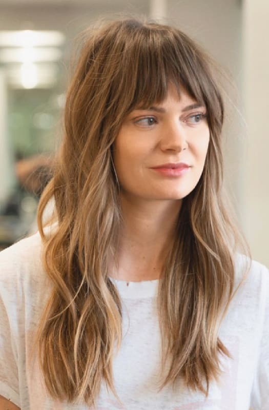 Bangs for Square Face with Small Forehead