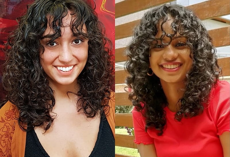 Curly Hair with Layers