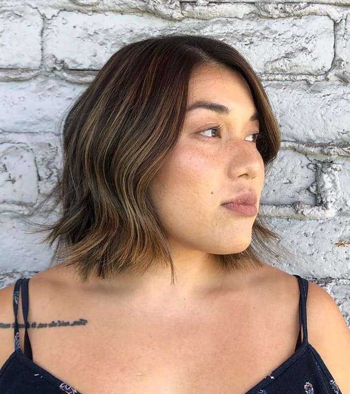 Textured Bob for Thick Hair