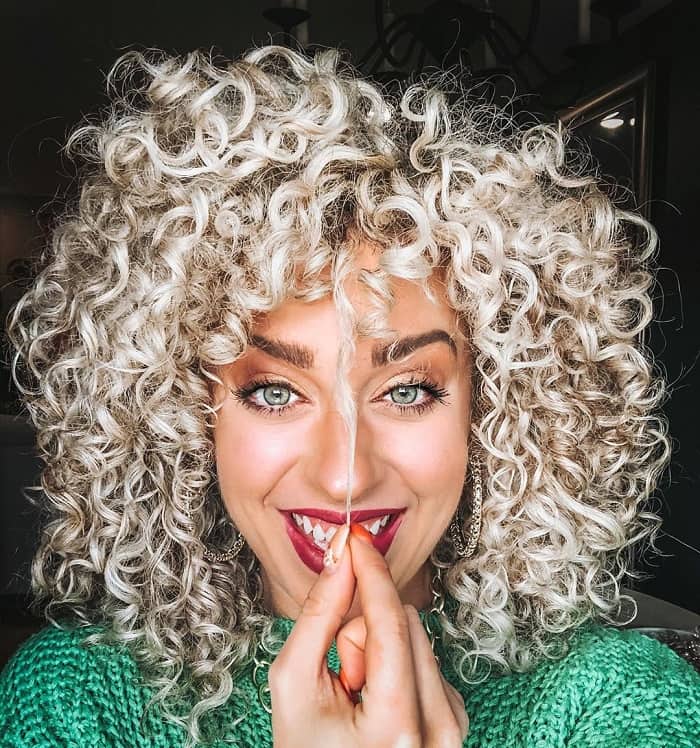 Natural Curly Blonde Hair