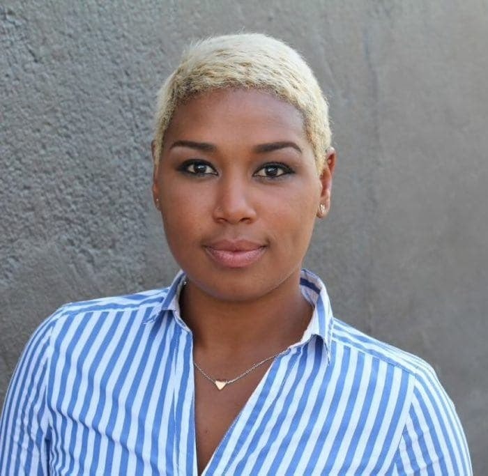 Black Girl with Blonde Pixie Hair