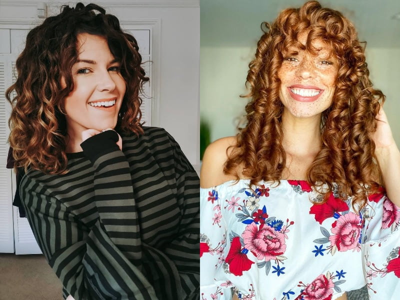 medium length hairstyle for thick curly hair