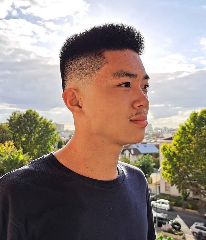 Asian fade haircut for guys