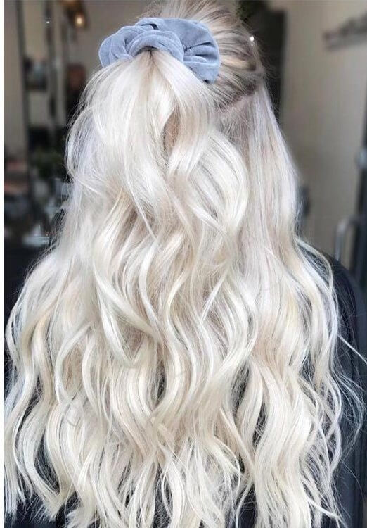 light icy blonde hair