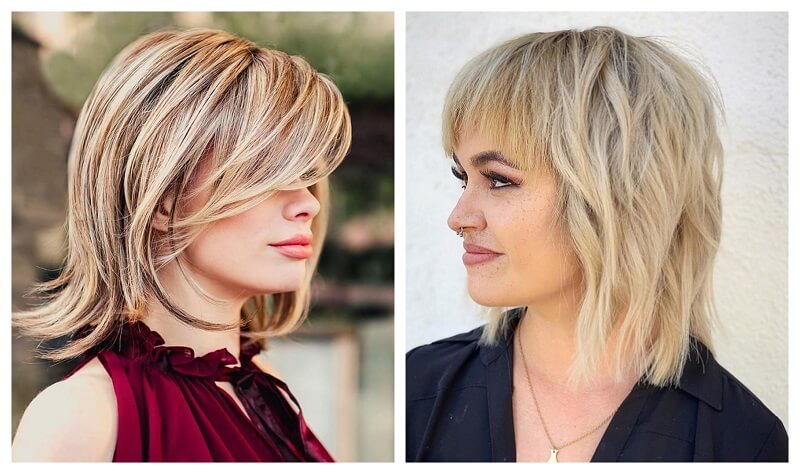 18 Best Medium Layered Hairstyles with Bangs – StyleDope